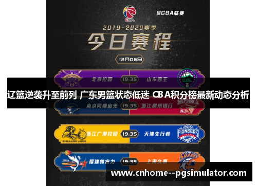 辽篮逆袭升至前列 广东男篮状态低迷 CBA积分榜最新动态分析