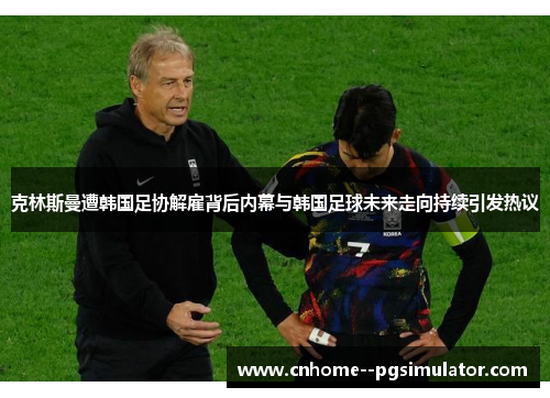 克林斯曼遭韩国足协解雇背后内幕与韩国足球未来走向持续引发热议